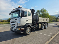 SCANIA R 420 Kiper sa kranom HIAB 244 EP-5