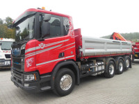 Scania R 580 8X4 + PALFINGER PK 19.001 crane