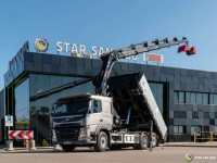 Volvo FM 450 6x2 HIAB 288 E-6 HIPRO Crane Grab Tipper