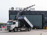 Volvo FM430 6x2 HIAB 166 E-5 HIPRO Crane Kipper