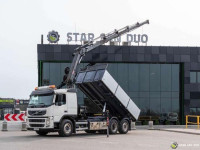 Volvo FM430 6x2 HIAB 166 E-5 HIPRO Crane Kipper