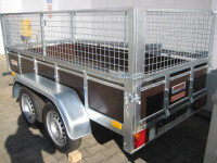 Auto prikolica NEPTUN 2 osovine 750kg, 253x125x85,5cm sa mrežom
