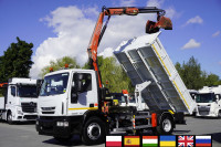 IVECO Eurocargo 160 E22K tipper / 60 tho. km!!! / Fassi F95A.21 crane