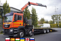 MAN TGS 35.360 E6 8×2 / Fassi F235A.2.22 crane / remote control / To