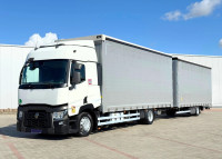 Renault T 380 - Kamion s ceradom + prikolica sa ceradom