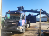 SCANIA 380P 2008 + HEINOLA DROBILICA 1313E