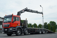 MAN TGS 35.360 / 8x2-4 / LAWETA + HDS HIAB 228 E-2 / OŚ PODNOSZONA /