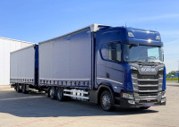 Scania Super S460 Tandemski sklop 120 m³ Prijevozni priključak