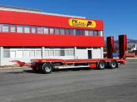 PK 3-osovinska niskopodna prikolica PRS360 / hidraulične rampe