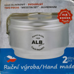 Nova dvodijelna aluminijska posuda za kampiranje