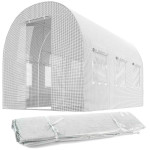 Folija za vrtni tunel 2x3m (6m2), bijeli plonos