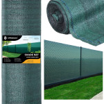 Zelena mreža za sjenilo 65 gsm 1,5 x 50 m 200 vezica