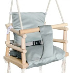 Kruzzel Dječja Ljuljačka za Bebe i Djecu – Drvena Indoor Swing Sjedali