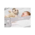 Nukido sigurnosna barijera za krevet 180x42 cm – zaštita od pada, siva