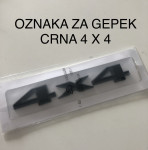 4x4 OZNAKA ZA GEPEK CRNA