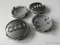 Audi čepovi za alu felge,SIVI i CRNI ,61 mm ,novo