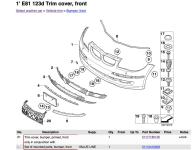 BMW serija 1, E81,E87 LCI original prednji branik, Alpine White boja