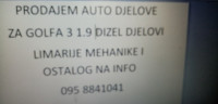 Golf 3 dizel Djelovi