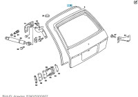 Mercedes-Benz brtva vrata zadnjih S123 karavan A1237400278