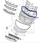OPEL INSIGNIA A Maska hladnjaka prednji dio 2008 - 2017 13481489