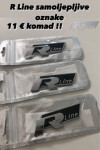 R Line OZNAKE Volkswagen NALJEPNICE EMBLEMI 11€ komad