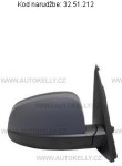 RETROVIZOR OPEL MERIVA RETROVIZOR MERIVA (MERIVA A) EL. ZA LAK. !NOVO!