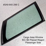 STAKLO VRATA ZADNJE DESNO I BOĆNA VW PASSAT B3, B4, 1988-1996 g.