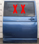 VW Transporter T6 desna bočna klizna vrata bez stakla oštećena