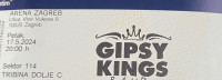 2 karte GYPSY KINGS  Arena Zagreb VIP TRIBINA
