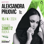 2 karte za koncert Aleksandre Prijović 15.4 u Rijeci