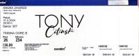 Karte za koncert Tony Cetinski u Areni Zagreb 31.05.2024. - printani