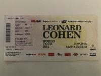 Leonard Cohen World Tour 2010 Zg Arena