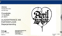 Prodajem kartu za Koncert Avril Lavigne u Puli