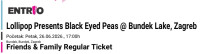 ulaznica za Lollipop Presents Black Eyed Peas @ Bundek Lake 26.06.2026