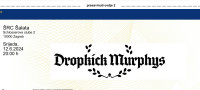 Ulaznice za koncert Dropkick Murphysa u Zagrebu