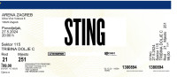 Ulaznice za koncert Sting Arena Zagreb 27.5.2024.