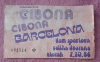 Cibona stare ulaznice iz 1986