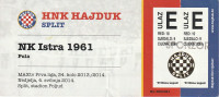 HNK HAJDUK -NK ISTRA 1961 ZAPAD E 2013-2014