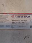 HNK Hajduk-NK Osijek, stadion Poljud 19.12 2021, stara ulaznica