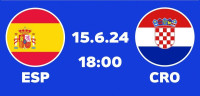Karta za utakmicu Hrvatska - Španjolska Euro 2024