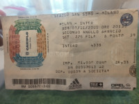 Stara ulaznica Milan-Inter 2001g