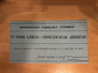 Stara ulaznica Rudar Ljubija - reprezentacija Argentine