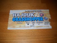 Ulaznica Hajduk - Grasshopper / Kup Uefa