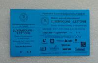 Ulaznica LUXEMBOURG - LETTONIE - 2002. - Kompletna