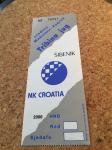 Ulaznica: NK Croatia - NK Šibenik 1993/94.g