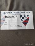 ulaznica NK GOŠK Dubrovnik 1919