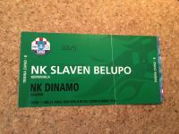 Ulaznica NK Slaven Belupo - NK Dinamo  2010.