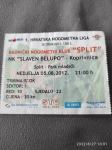ulaznica RNK Split NK Slaven Belupo 2012