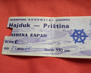 Ulaznice za utakmice  ,Hajduk