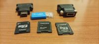 Adapteri (Micro SD, HDMI - DVI)